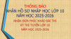 Thông báo nộp đơn phúc khảo và hồ sơ xét tuyển sinh vào lớp 10 Trường THCS và THPT Nguyễn Huệ năm học 2025 – 2026